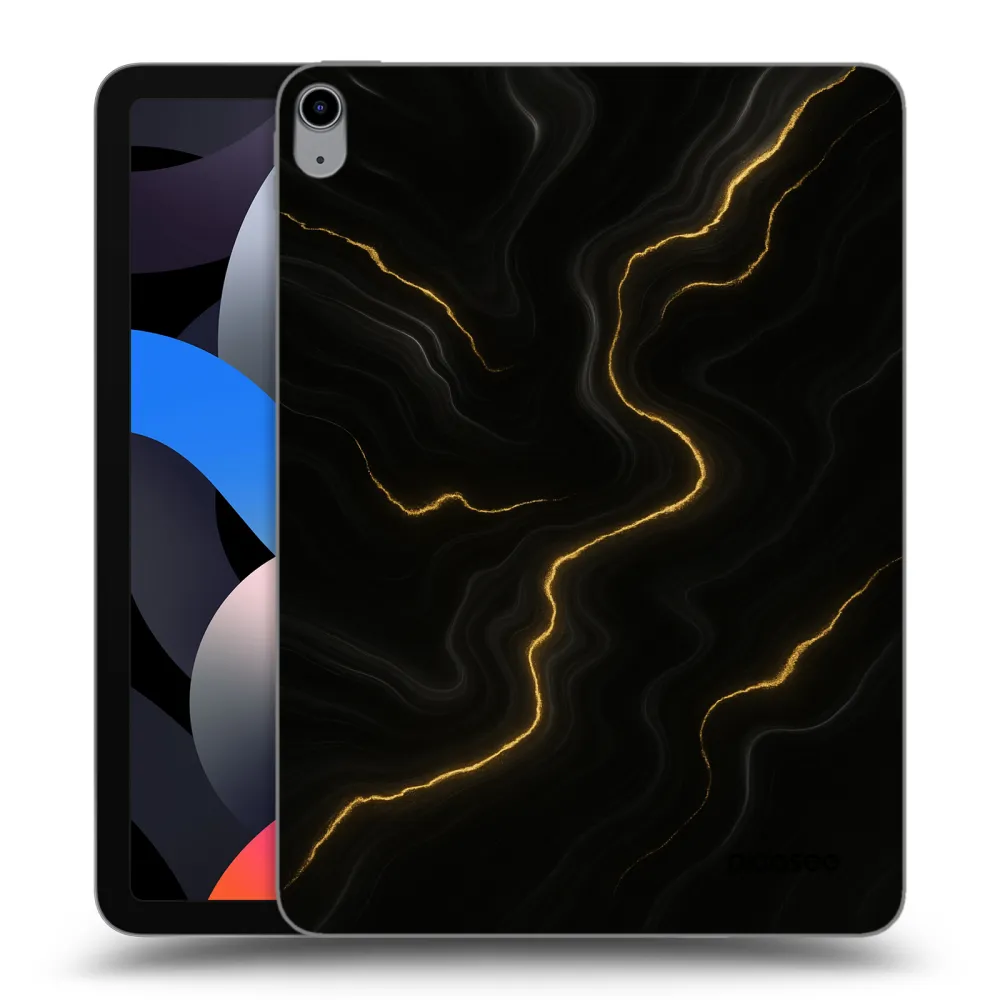 Picasee silikonowe przeźroczyste etui na Apple iPad Air 4 10.9" 2020 - Thunder