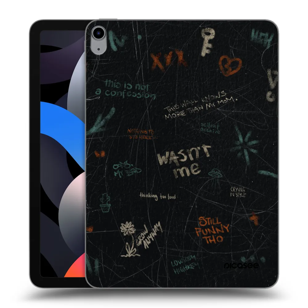 Picasee silikonowe przeźroczyste etui na Apple iPad Air 4 10.9" 2020 - CONFESSION