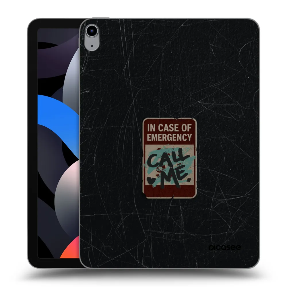 Picasee silikonowe przeźroczyste etui na Apple iPad Air 4 10.9" 2020 - EMERGENCY