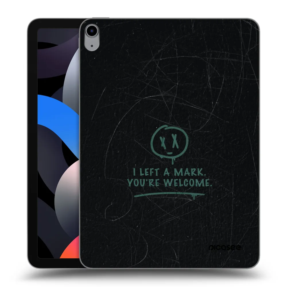 Picasee silikonowe przeźroczyste etui na Apple iPad Air 4 10.9" 2020 - LEFT A MARK