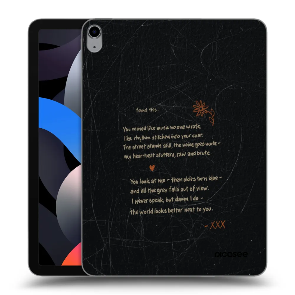 Picasee silikonowe przeźroczyste etui na Apple iPad Air 4 10.9" 2020 - POET