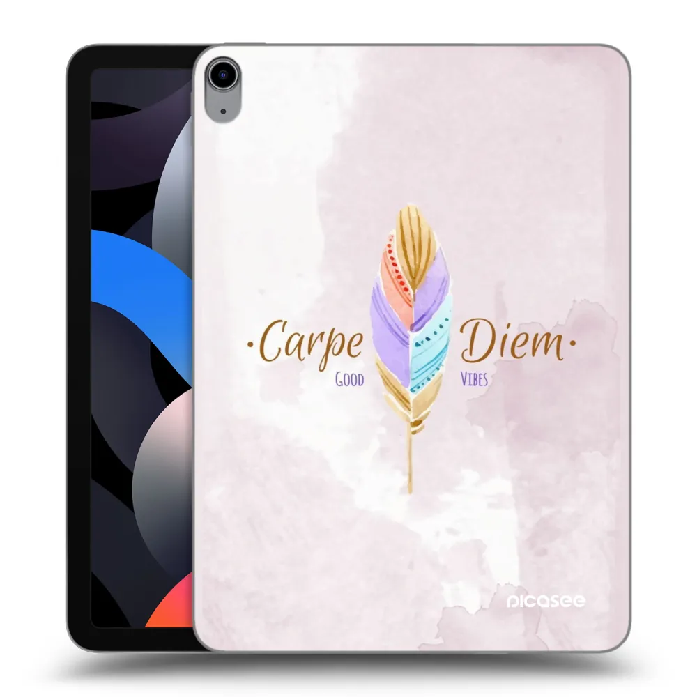 Picasee silikonowe przeźroczyste etui na Apple iPad Air 4 10.9" 2020 - Carpe Diem