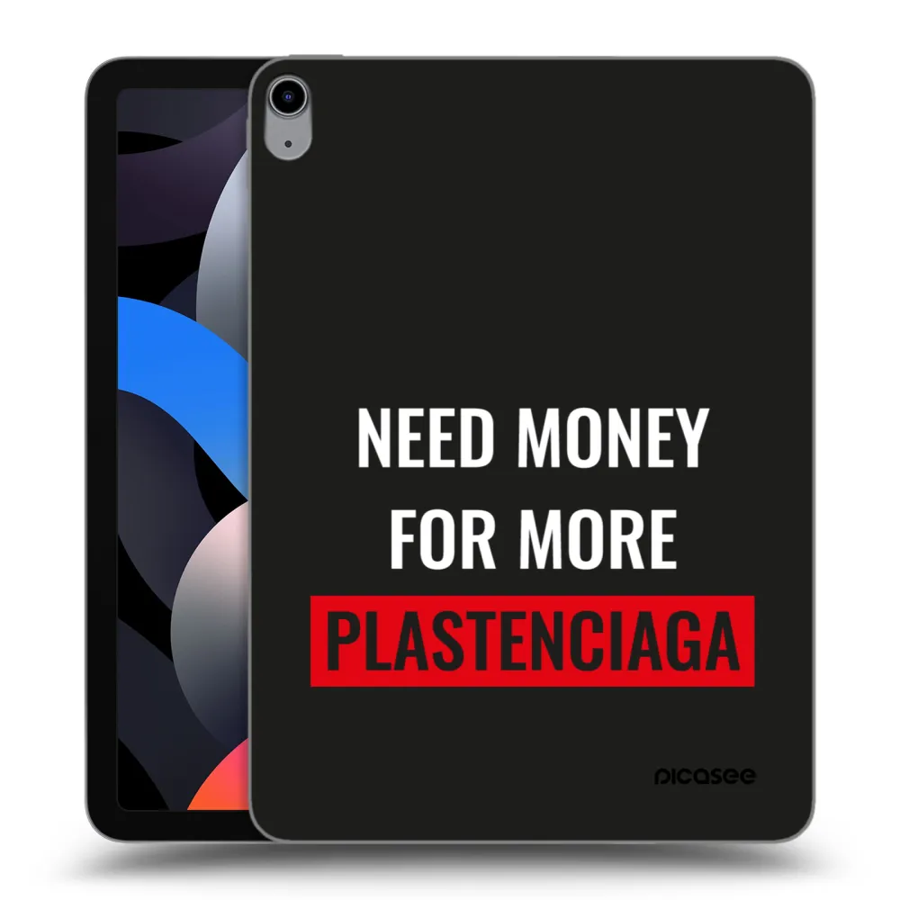 Picasee silikonowe przeźroczyste etui na Apple iPad Air 4 10.9" 2020 - More PLASTENCIAGA