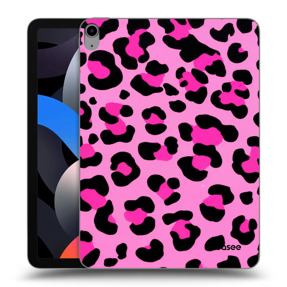 Picasee silikonowe przeźroczyste etui na Apple iPad Air 4 10.9" 2020 - Pink Tiger