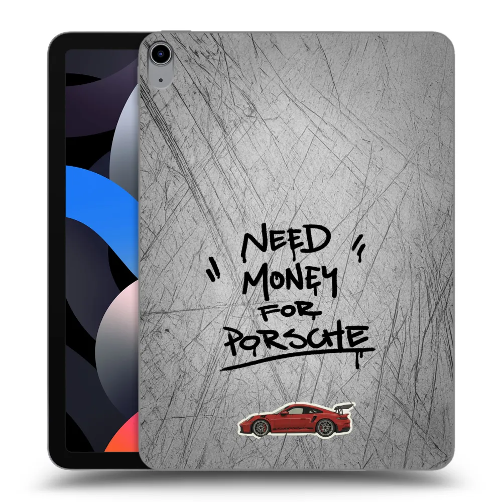 Picasee silikonowe przeźroczyste etui na Apple iPad Air 4 10.9" 2020 - Grey Drift