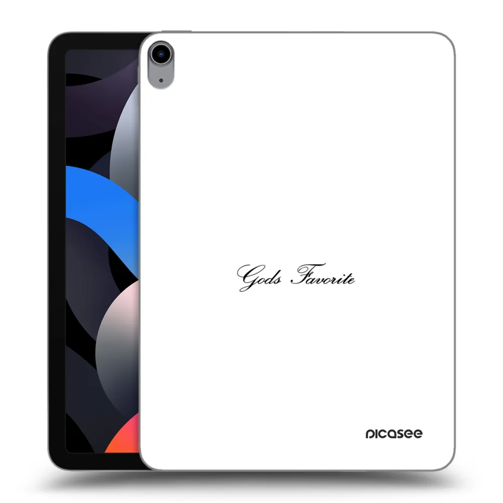 Picasee silikonowe przeźroczyste etui na Apple iPad Air 4 10.9" 2020 - Gods Favorite