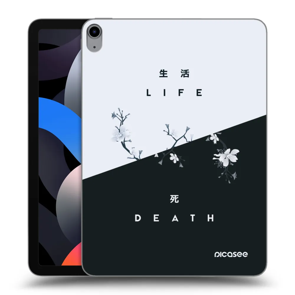 Picasee silikonowe przeźroczyste etui na Apple iPad Air 4 10.9" 2020 - Life - Death
