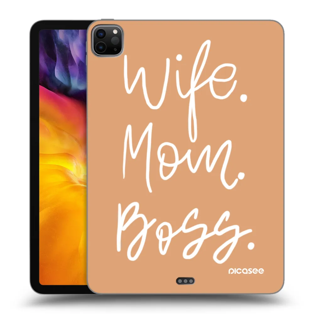 Picasee silikonowe czarne etui na Apple iPad Pro 11" 2020 (2.gen) - Boss Mama
