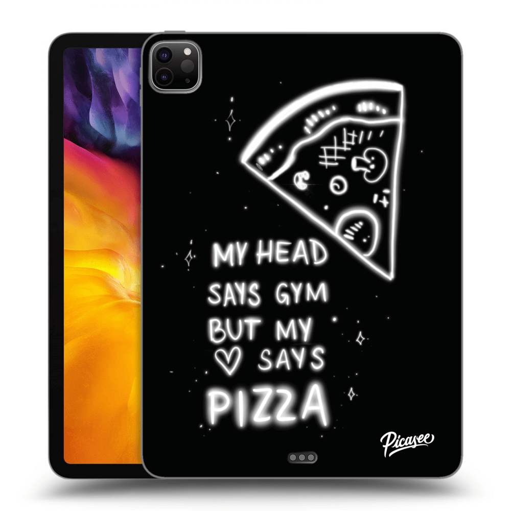 Picasee silikonowe czarne etui na Apple iPad Pro 11" 2020 (2.gen) - Pizza