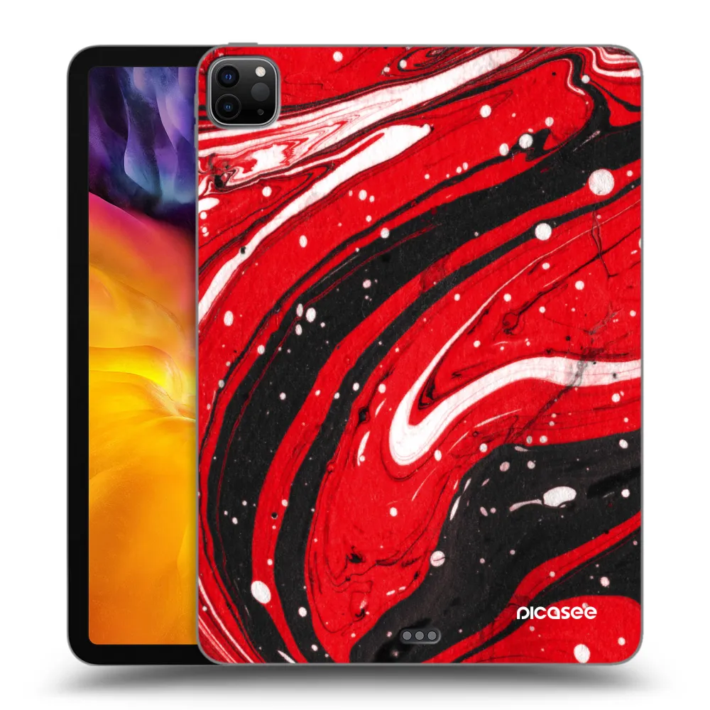 Picasee silikonowe czarne etui na Apple iPad Pro 11" 2020 (2.gen) - Red black