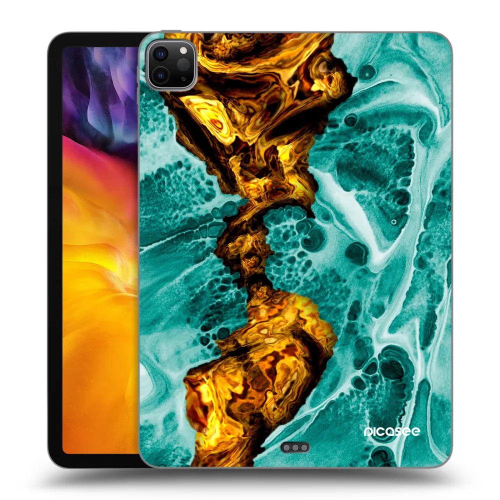 Picasee silikonowe czarne etui na Apple iPad Pro 11" 2020 (2.gen) - Goldsky