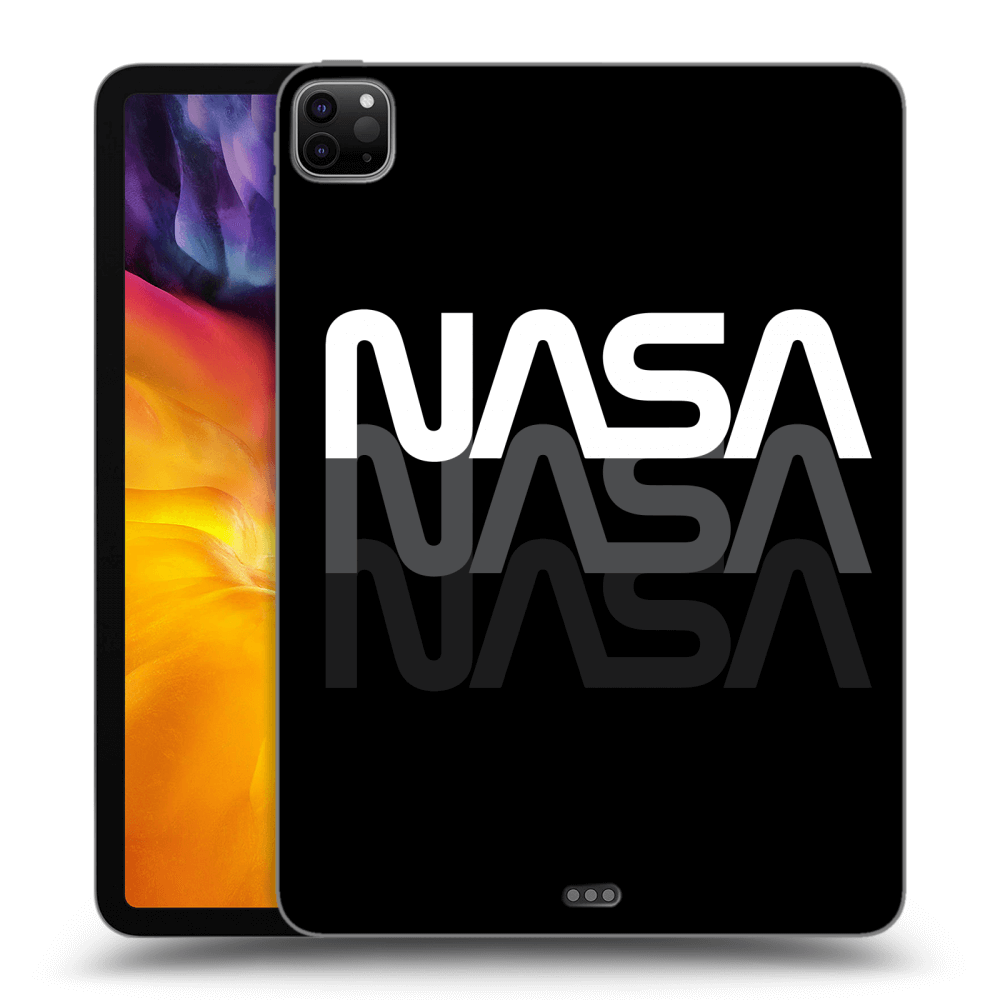 Picasee silikonowe czarne etui na Apple iPad Pro 11" 2020 (2.gen) - NASA Triple
