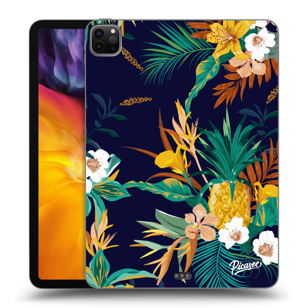 Picasee silikonowe czarne etui na Apple iPad Pro 11" 2020 (2.gen) - Pineapple Color