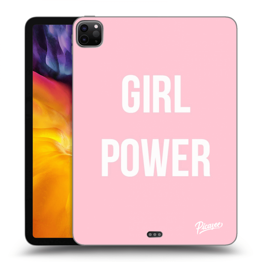 Picasee silikonowe czarne etui na Apple iPad Pro 11" 2020 (2.gen) - Girl power
