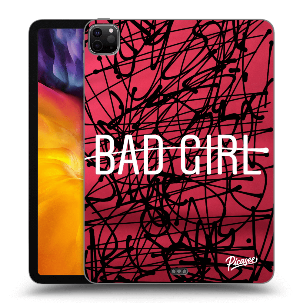 Picasee silikonowe czarne etui na Apple iPad Pro 11" 2020 (2.gen) - Bad girl