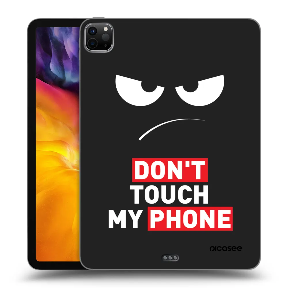 Picasee silikonowe czarne etui na Apple iPad Pro 11" 2020 (2.gen) - Angry Eyes - Transparent