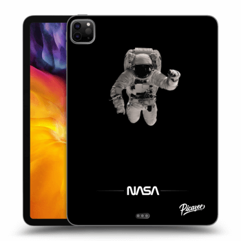 Picasee silikonowe czarne etui na Apple iPad Pro 11" 2020 (2.gen) - Astronaut Minimal