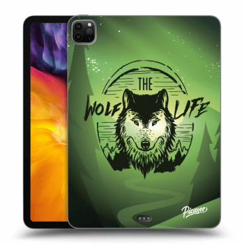Picasee silikonowe czarne etui na Apple iPad Pro 11" 2020 (2.gen) - Wolf life