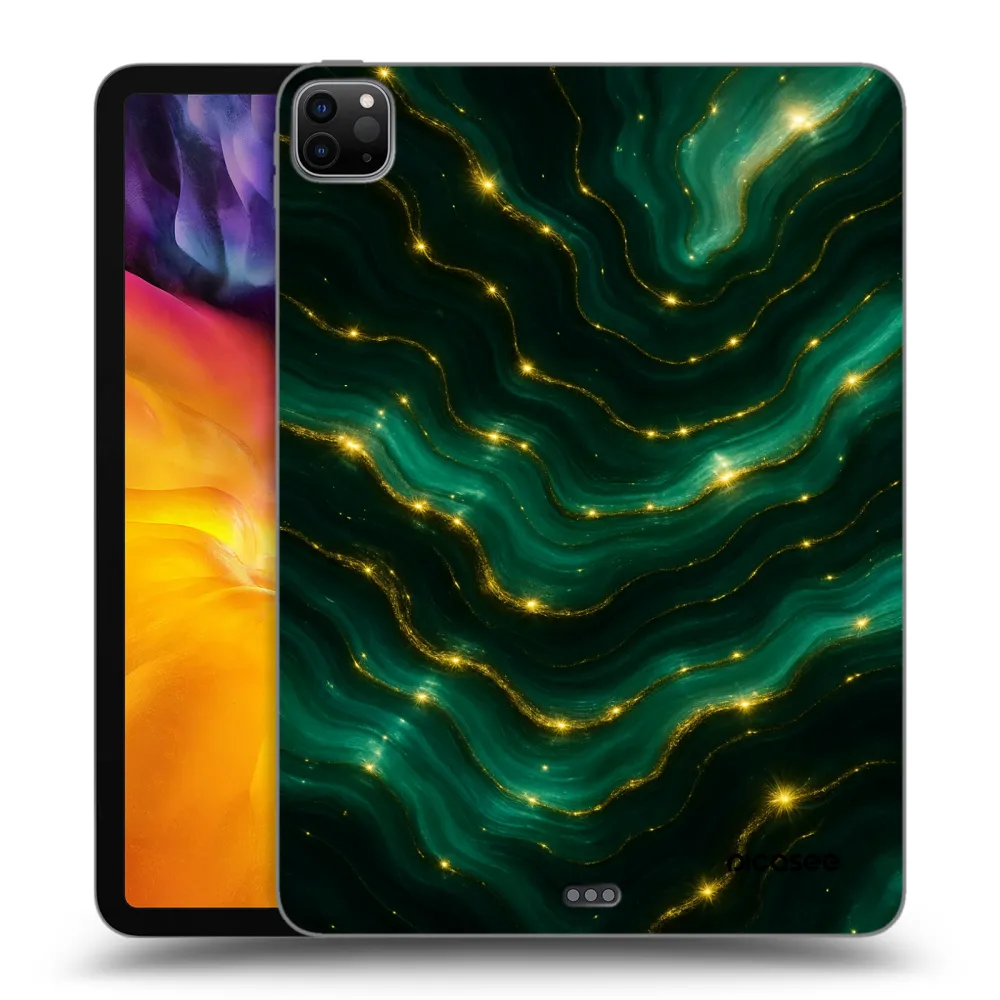 Picasee silikonowe czarne etui na Apple iPad Pro 11" 2020 (2.gen) - Emerald