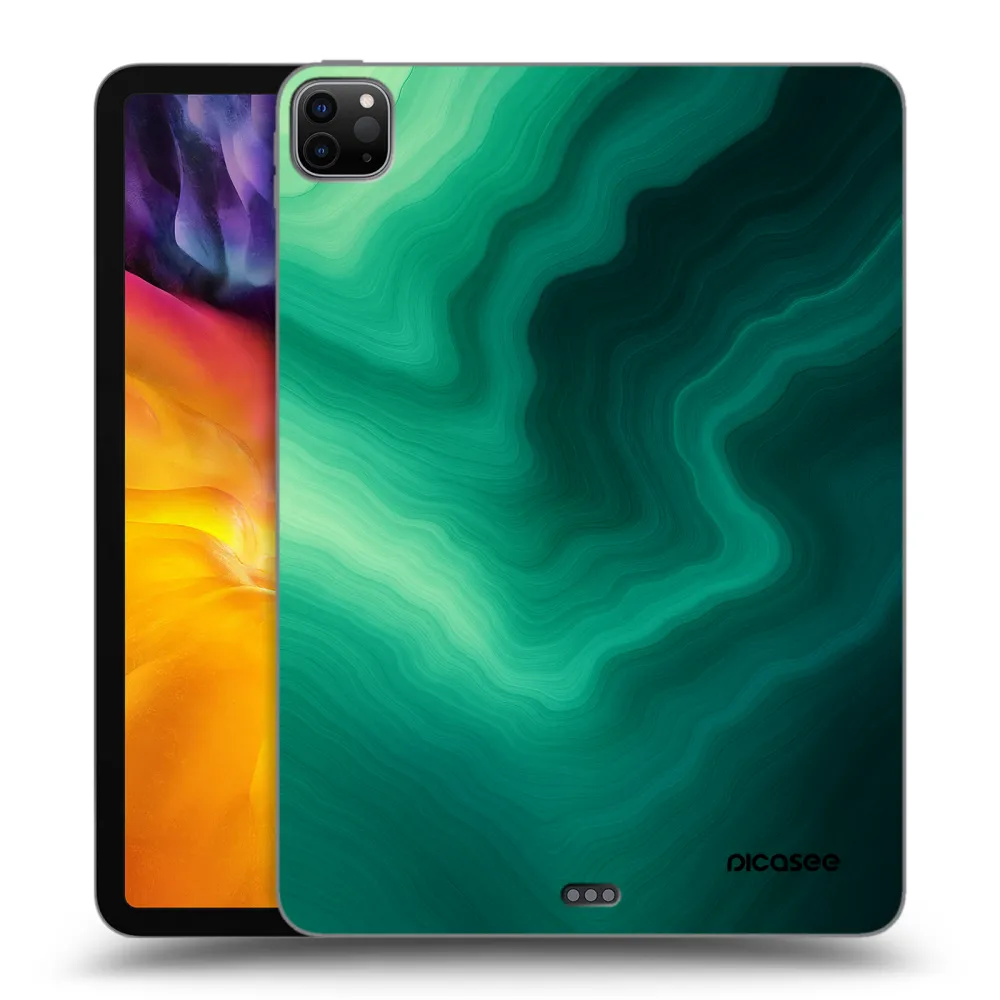 Picasee silikonowe czarne etui na Apple iPad Pro 11" 2020 (2.gen) - Malachite