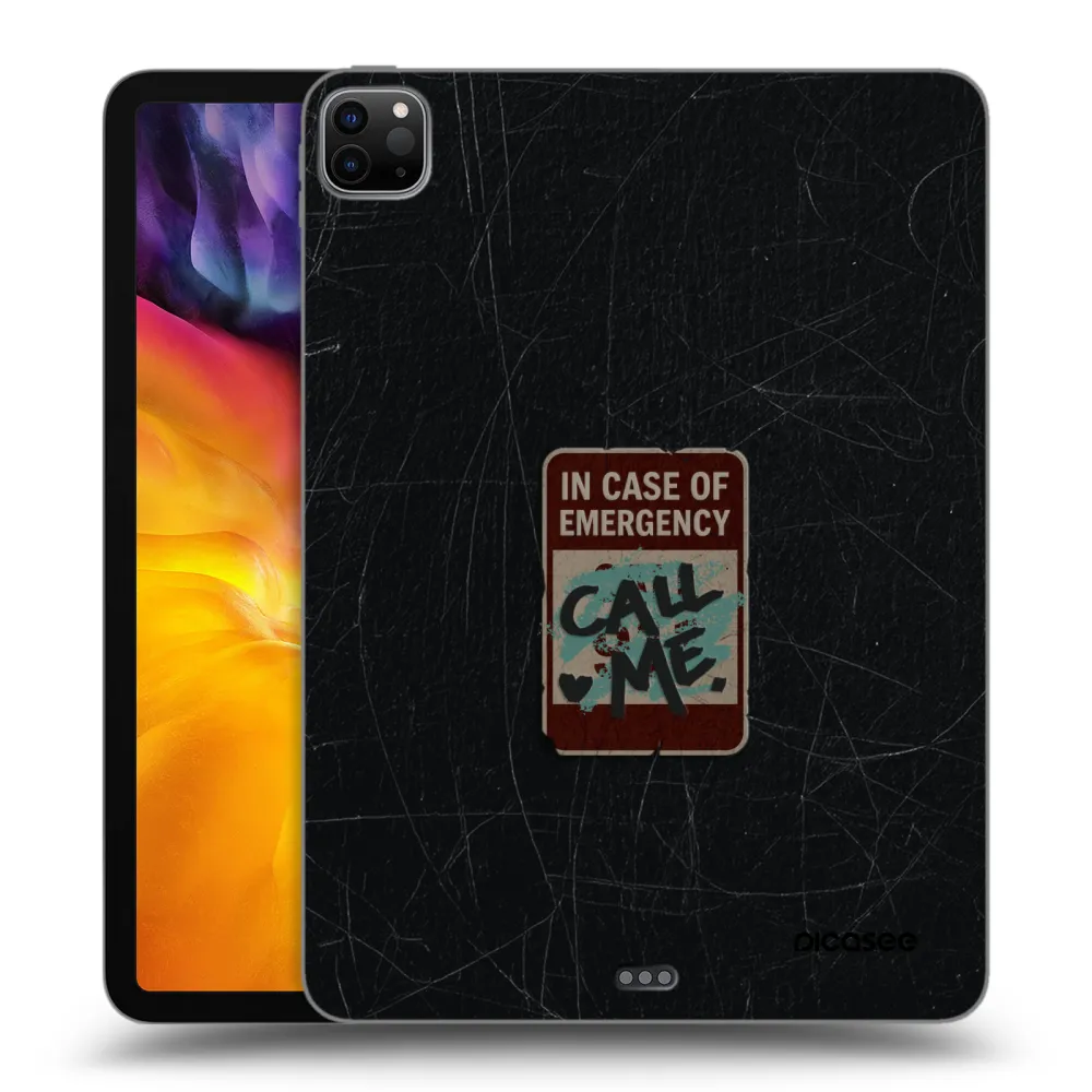 Picasee silikonowe czarne etui na Apple iPad Pro 11" 2020 (2.gen) - EMERGENCY