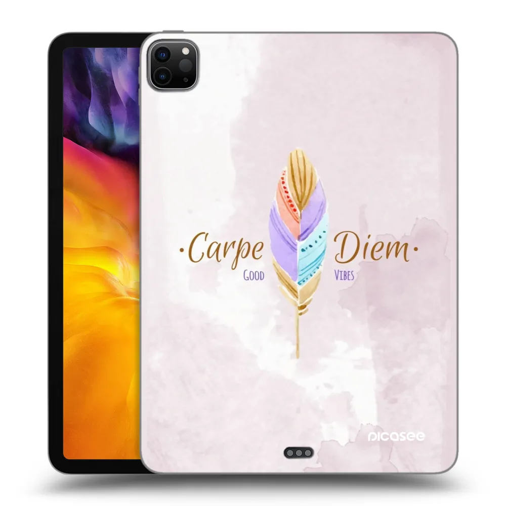 Picasee silikonowe czarne etui na Apple iPad Pro 11" 2020 (2.gen) - Carpe Diem
