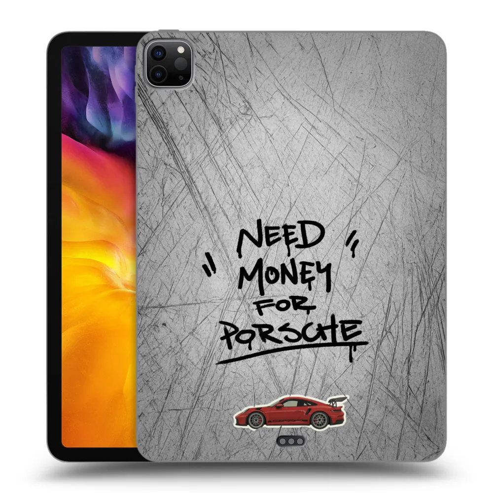 Picasee silikonowe czarne etui na Apple iPad Pro 11" 2020 (2.gen) - Grey Drift