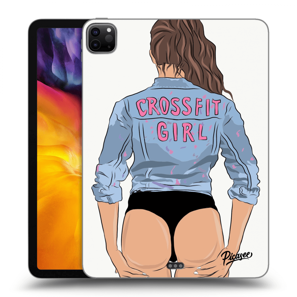Picasee silikonowe przeźroczyste etui na Apple iPad Pro 11" 2020 (2.gen) - Crossfit girl - nickynellow