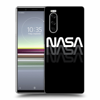 Picasee silikonowe czarne etui na Sony Xperia 5 - NASA Triple