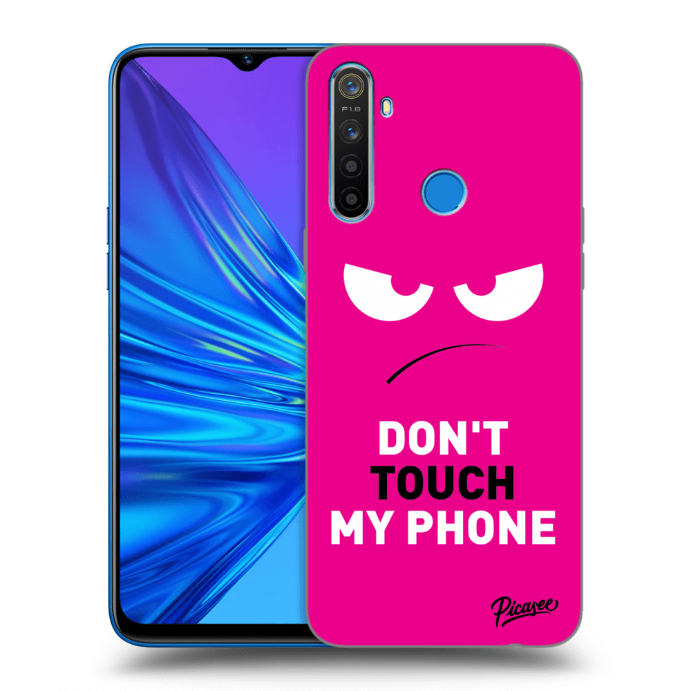 Picasee ULTIMATE CASE pro Realme 5 - Angry Eyes - Pink