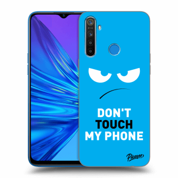 Etui na Realme 5 - Angry Eyes - Blue