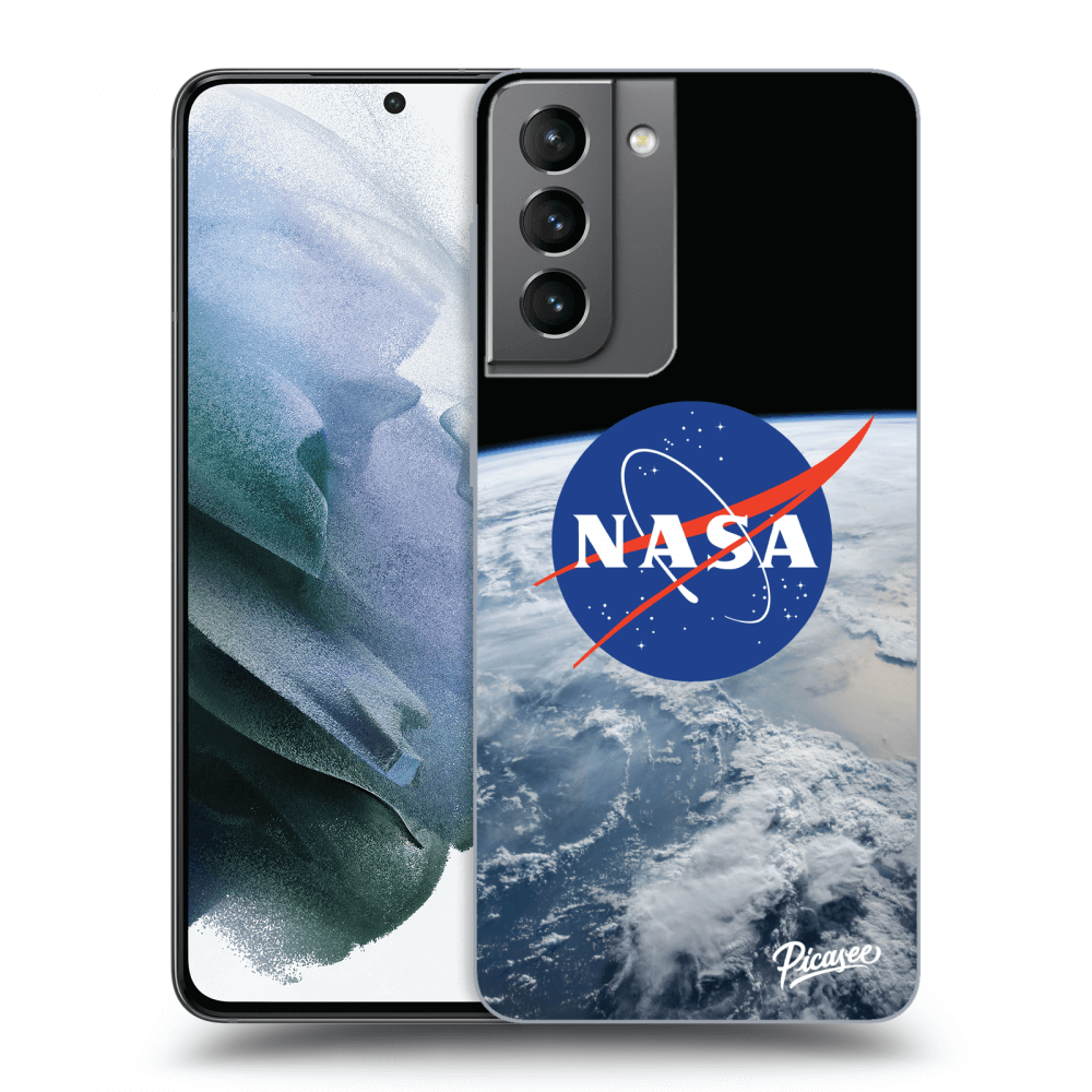 Picasee silikonowe przeźroczyste etui na Samsung Galaxy S21 5G G991B - Nasa Earth