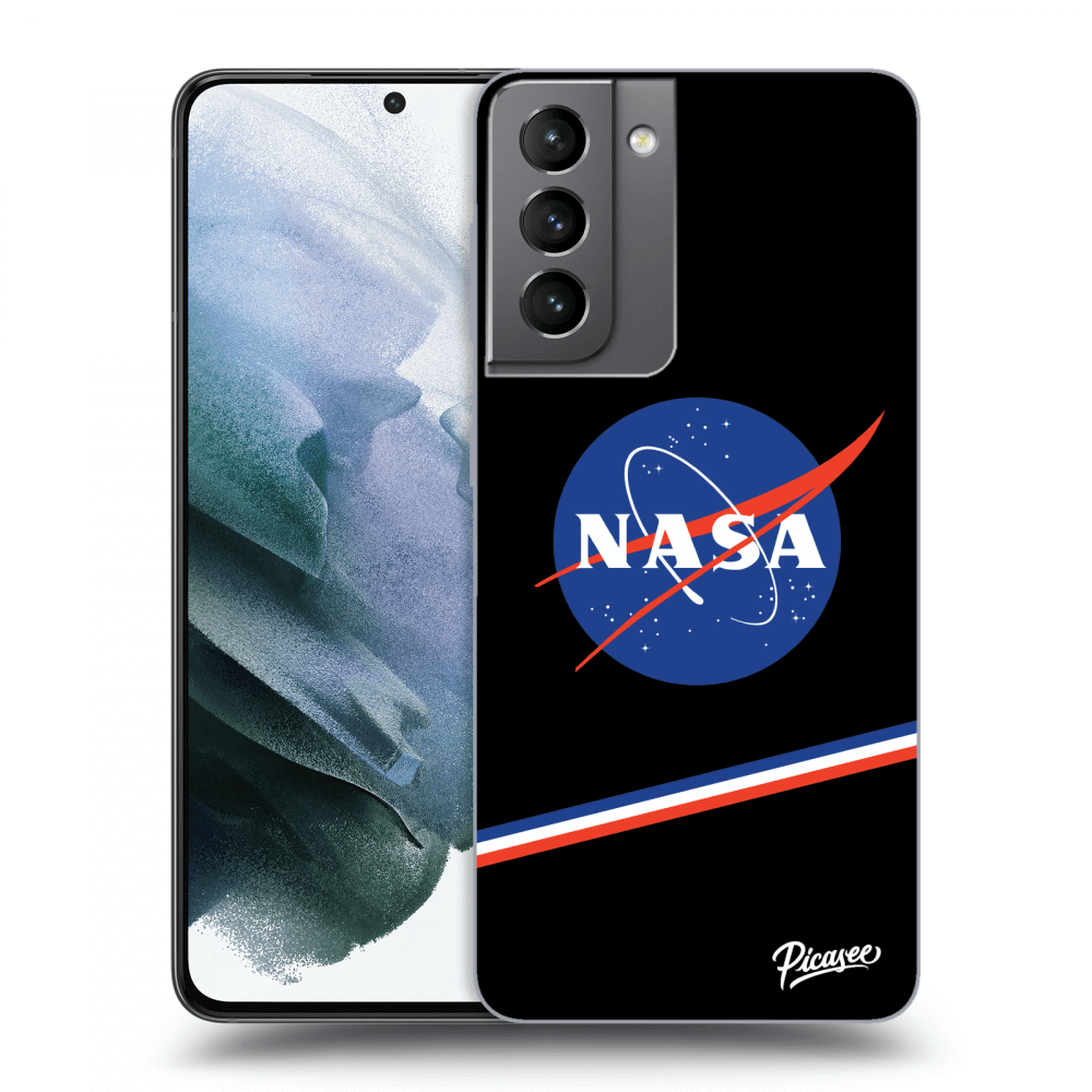 Picasee silikonowe czarne etui na Samsung Galaxy S21 5G G991B - NASA Original