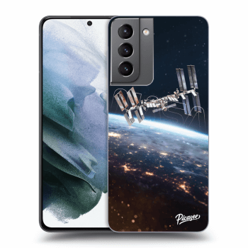 Picasee silikonowe przeźroczyste etui na Samsung Galaxy S21 5G G991B - Station