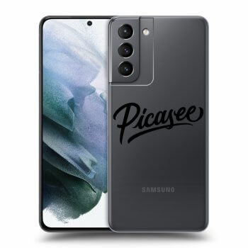 Picasee silikonowe przeźroczyste etui na Samsung Galaxy S21 5G G991B - Picasee - black