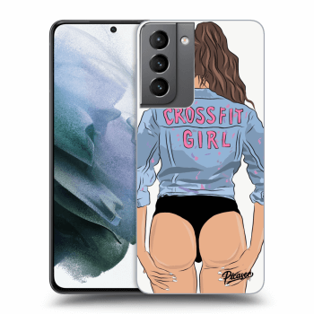 Etui na Samsung Galaxy S21 5G G991B - Crossfit girl - nickynellow