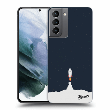 Picasee silikonowe przeźroczyste etui na Samsung Galaxy S21 5G G991B - Astronaut 2