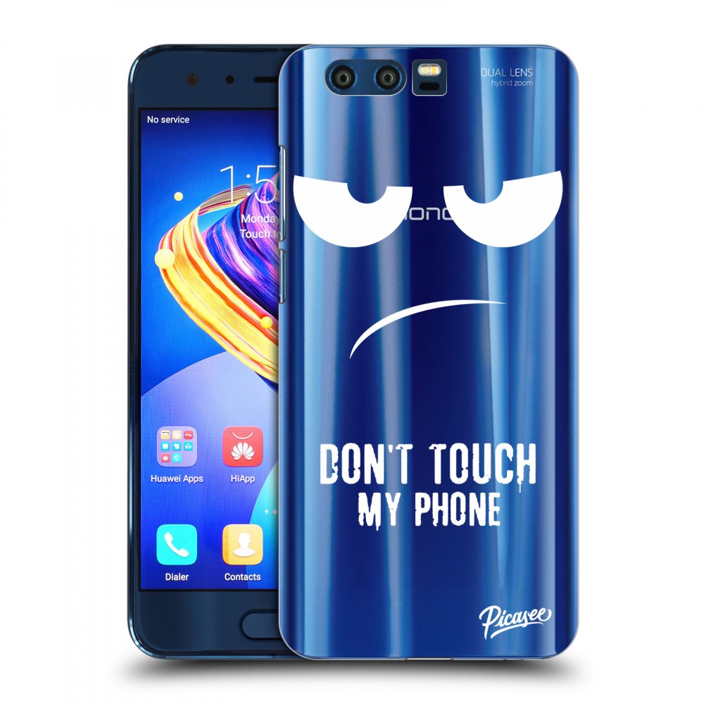 Picasee silikonowe przeźroczyste etui na Honor 9 - Don't Touch My Phone