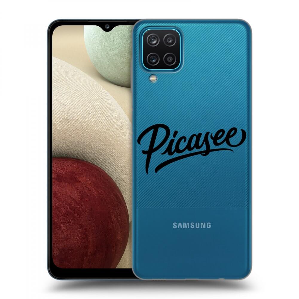 Picasee silikonowe przeźroczyste etui na Samsung Galaxy A12 A125F - Picasee - black