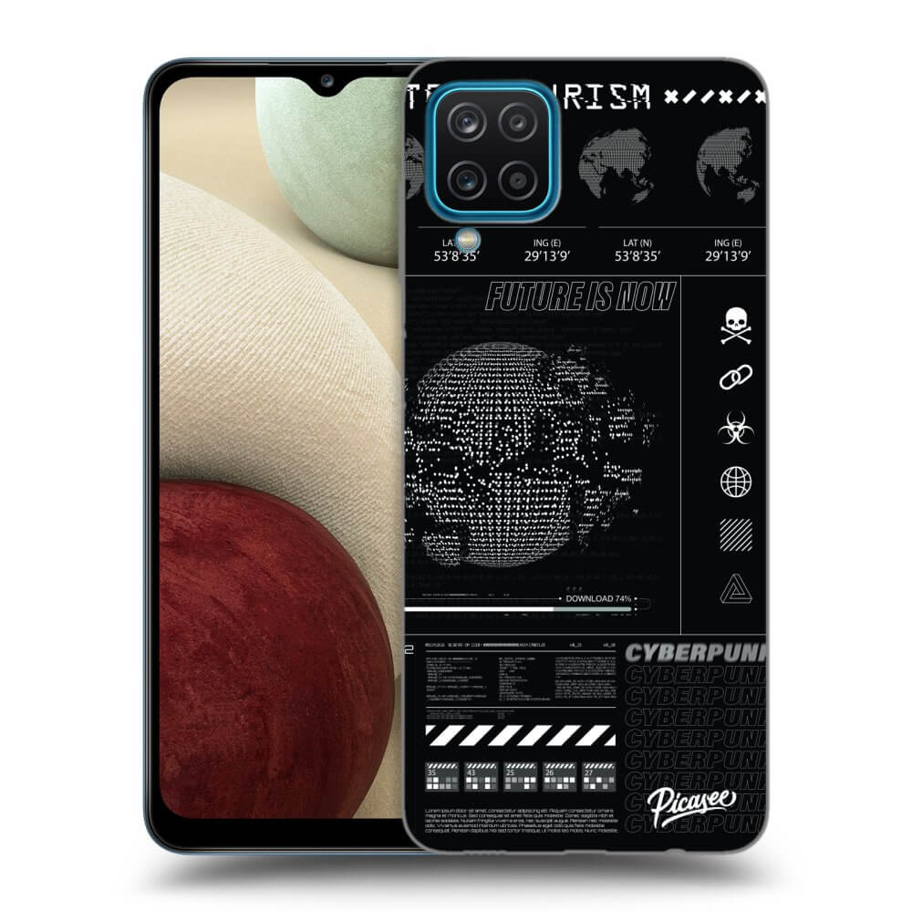 Picasee silikonowe czarne etui na Samsung Galaxy A12 A125F - FUTURE