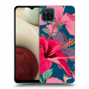 Etui na Samsung Galaxy A12 A125F - Hibiscus