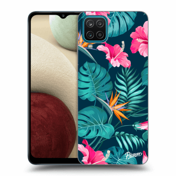 Etui na Samsung Galaxy A12 A125F - Pink Monstera