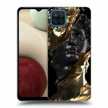 Etui na Samsung Galaxy A12 A125F - Gold - Black