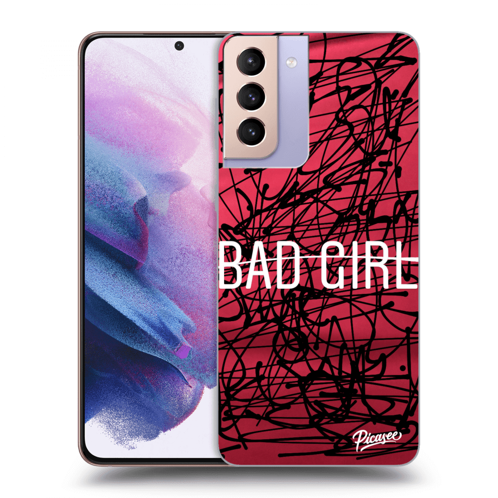 Picasee silikonowe przeźroczyste etui na Samsung Galaxy S21+ 5G G996F - Bad girl
