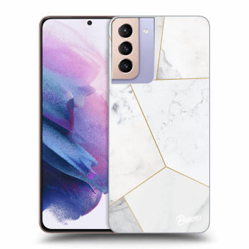 Etui na Samsung Galaxy S21+ G996F - White tile