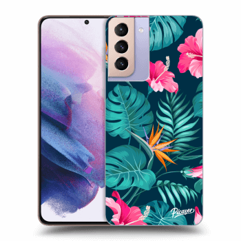 Etui na Samsung Galaxy S21+ G996F - Pink Monstera