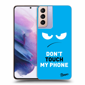 Etui na Samsung Galaxy S21+ G996F - Angry Eyes - Blue