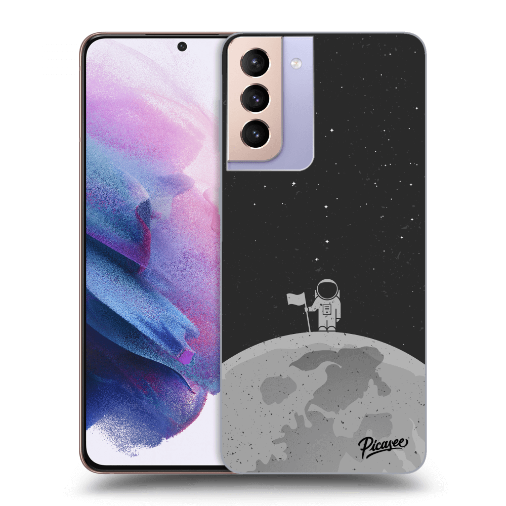Picasee silikonowe przeźroczyste etui na Samsung Galaxy S21+ 5G G996F - Astronaut