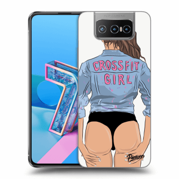 Picasee silikonowe przeźroczyste etui na Asus Zenfone 7 ZS670KS - Crossfit girl - nickynellow