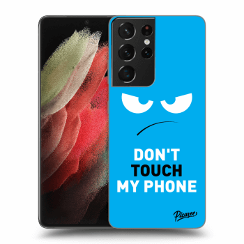 Etui na Samsung Galaxy S21 Ultra 5G G998B - Angry Eyes - Blue